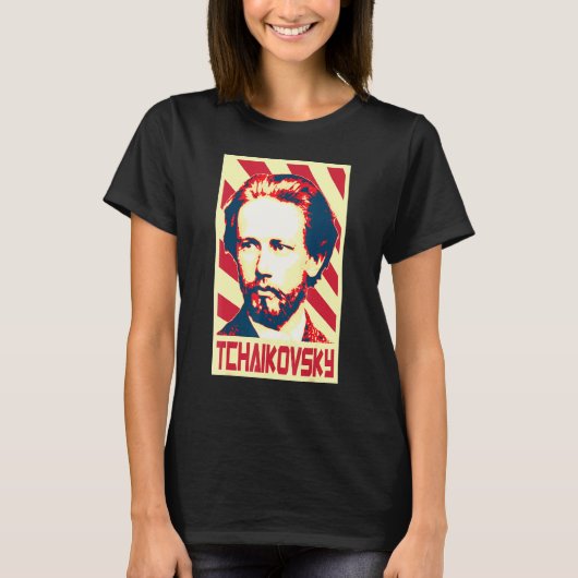 Pyotr Ilyich Tchaikovsky Classical Music Composer  T-shirt (Voorkant)