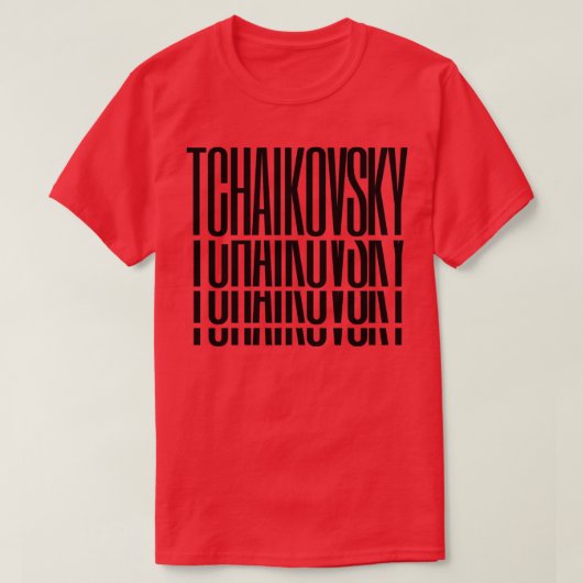 Pyotr Ilyich Tchaikovsky T-shirt (Design voorkant)