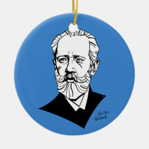 Pyotr Tchaikovski Keramisch Ornament