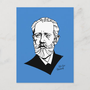 Pyotr Tchaikovsky Briefkaart