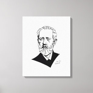Pyotr Tchaikovsky Canvas Afdruk