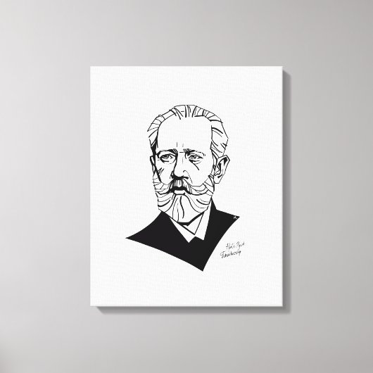 Pyotr Tchaikovsky Canvas Afdruk (Voorkant)