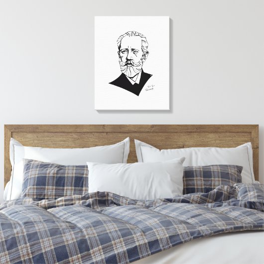 Pyotr Tchaikovsky Canvas Afdruk (Insitu (Slaapkamer))