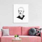 Pyotr Tchaikovsky Canvas Afdruk (Insitu (Woonkamer))