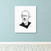 Pyotr Tchaikovsky Canvas Afdruk (Insitu (Houten vloer))