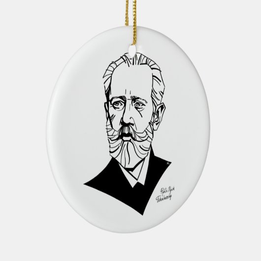 Pyotr Tchaikovsky Keramisch Ornament (Rechts)