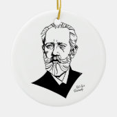 Pyotr Tchaikovsky Keramisch Ornament (Voorkant)