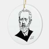 Pyotr Tchaikovsky Keramisch Ornament (Links)