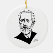 Pyotr Tchaikovsky Keramisch Ornament (Achterkant)