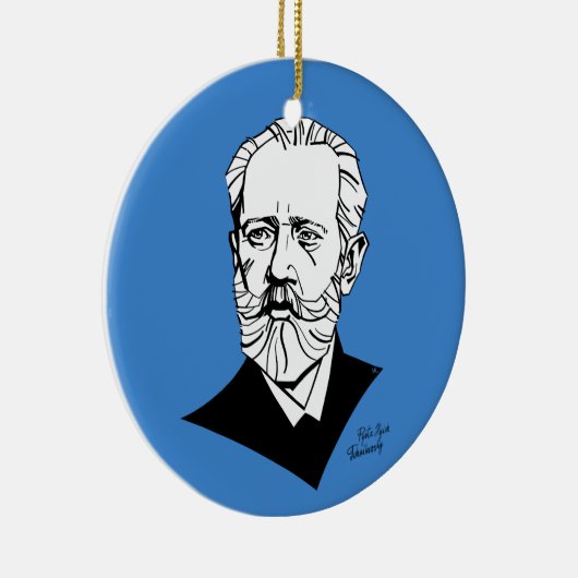 Pyotr Tchaikovsky Keramisch Ornament (Rechts)