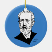 Pyotr Tchaikovsky Keramisch Ornament (Achterkant)