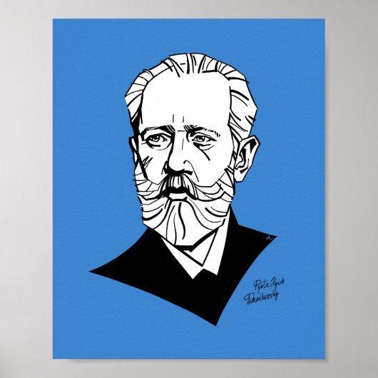 Pyotr Tchaikovsky Poster (Voorkant)