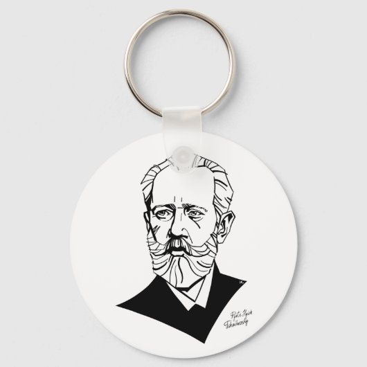 Pyotr Tchaikovsky Sleutelhanger (Voorkant)