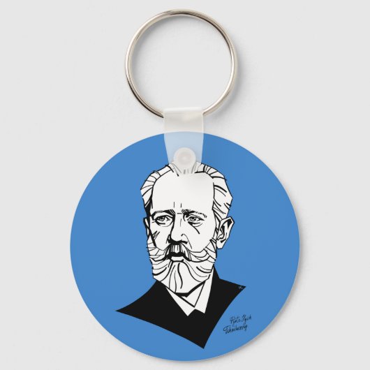 Pyotr Tchaikovsky Sleutelhanger (Voorkant)