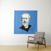 Pyotr Tchaikovsky Wandkleed (In situ)