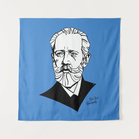 Pyotr Tchaikovsky Wandkleed (Voorkant)