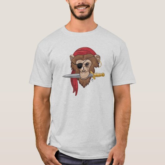 Pyraat Monkey T-shirt (Voorkant)