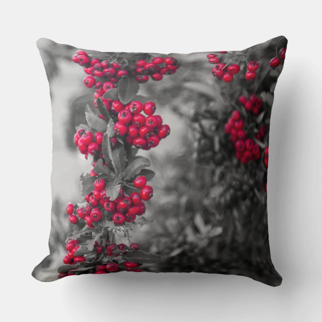 Pyracantha-bes-kussen Kussen (Voorkant)