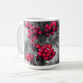 Pyracantha Bes Rode en Grijze Botanische Mok