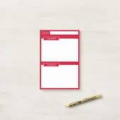 Pyracantha-bes rode recept sticky notities post-it® notes (Op bureau)