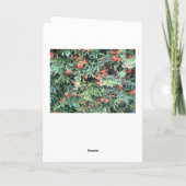 Pyracantha plant op wenskaart kaart (Achterkant)