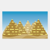 Pyramid City Rechthoekige Sticker (Voorkant)