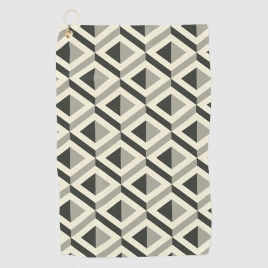 Pyramid Cube Golf Towel Golfhanddoek (Voorkant)