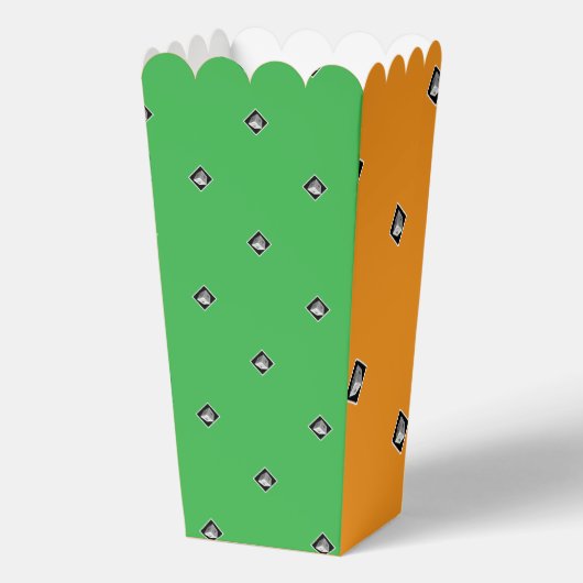 Pyramid Cube Herhaal Sinaasappel + Groen Bedankdoosjes (Voorkant)