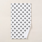 Pyramid Cube Herhaal Wit Bad Handdoek (Handdoek)
