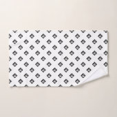 Pyramid Cube Herhaal Wit Bad Handdoek (Handdoek)