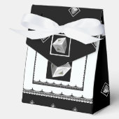 Pyramid Cube Zwart Wit Bedankdoosjes (Voorkant)