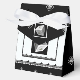 Pyramid Cube Zwart Wit Bedankdoosjes