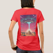 Pyramid Drop — Aliens Deliver the Truth T-shirt (Achterkant)
