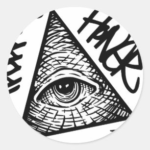 Pyramid Eye Ronde Sticker