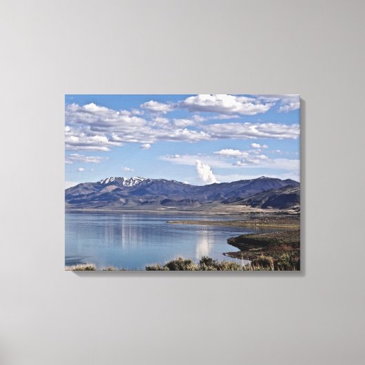 Pyramid Lake Nevada Landschap Canvas Afdruk (Voorkant)