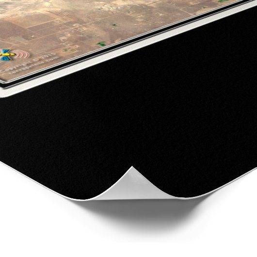 Pyramid Lake Nevada Satellite Poster Map (Hoek)