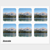 Pyramid Mountain Peak – Jasper Alpine Vierkante Sticker (Vel)