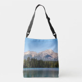 Pyramid Mountain weerspiegeling op het rustige Jas Crossbody Tas (Achterkant)
