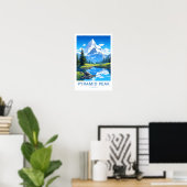 Pyramid Peak Colorado Reisprint Poster (Thuiskantoor)