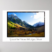 Pyramid Peak & Maroon Bells, Aspen, Colorado Poster (Voorkant)