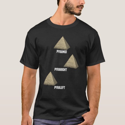 Pyramid Pyraright Pyraleft Ancient Egypte Egyptisc T-shirt (Voorkant)