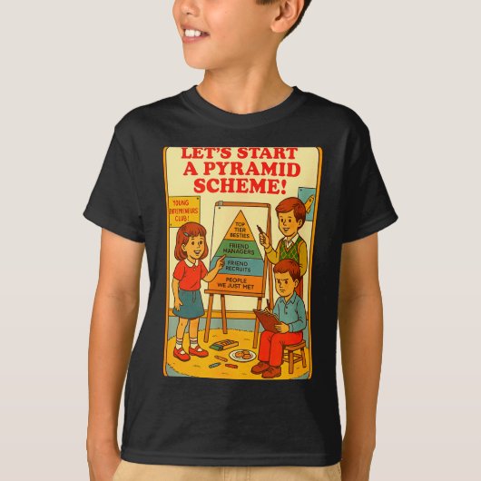 Pyramid Scheme Funny Blackcraft Cult Dark Humor Sa T-shirt (Voorkant)