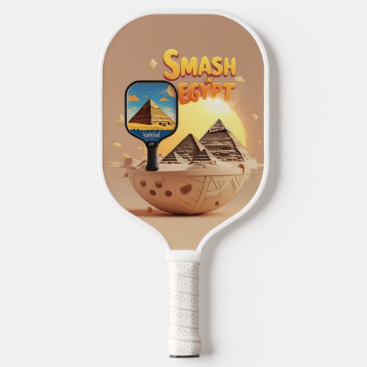 Pyramid Smash – Egypte Pickleball Design Paddle (Voorkant)