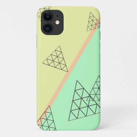 Pyramid Triangle Shapes iPhone 11 Hoesje Hoesje (Achterkant)