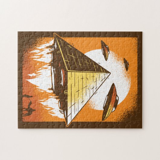 Pyramid Ufo Legpuzzel (Horizontaal)