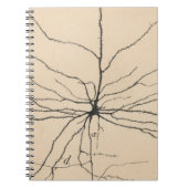 Pyramida Neuron Tekening door Santiago Ramón y Caj Notitieboek (Voorkant)