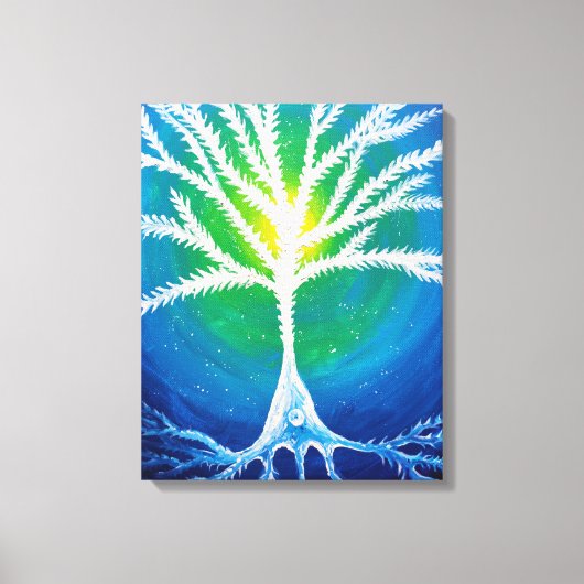 Pyramidaal neuron canvas afdruk (Voorkant)