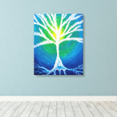 Pyramidaal neuron canvas afdruk (Insitu (Houten vloer))
