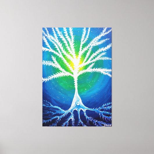 Pyramidaal neuron canvas afdruk (Voorkant)