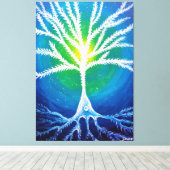 Pyramidaal neuron canvas afdruk (Insitu (Houten vloer))